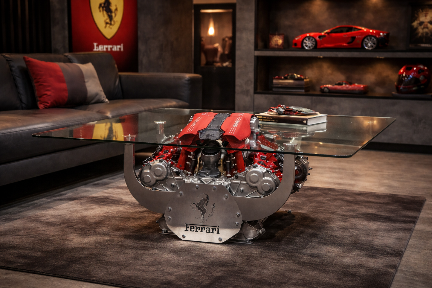 Ferrari 488 Engine Coffee Table